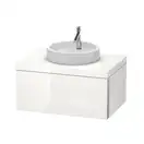 DURAVIT Тумбочка подвесная Starck furniture 835 x 565 черный глянец (S1 9526 4040) фото 1 Aquada.com.ua