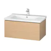 Тумба для раковины подвесная 820х481 мм Duravit L-cube дуб брашированный (LC614712)