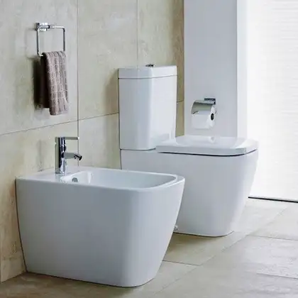 Унитаз-компакт + бачок Duravit Happy D.2 (2134090000+0934100000) фото 2 Aquada.com.ua