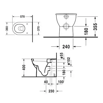 Унитаз Duravit Darling New (с сиденьем Soft Close) (2139090000+0069890000) фото 2 Aquada.com.ua