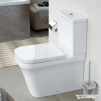 Унитаз Duravit P3 Comforts + бачок (с сиденьем SoftClose) Rimless (безободковый) (2167090000+0937100005+0020490000) фото 2 Aquada.com.ua