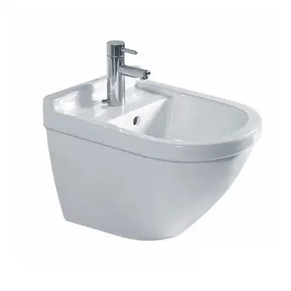 Биде подвесное Duravit Starck 3 48х37 см (2281150000) фото 2 Aquada.com.ua