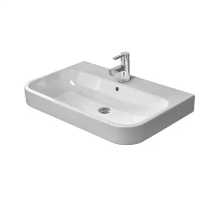 Раковина Duravit Happy D.2 65х50,5 см (с 3 отв. под смеситель, шлифованная) (2318650025) фото 1 Aquada.com.ua