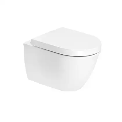 Унитаз подвесной Duravit Darling New (с сиденьем Soft Close) (2549090000+0069890000) фото 1 Aquada.com.ua