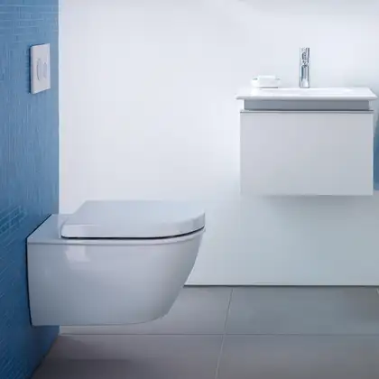 Унитаз подвесной Duravit Darling New (с сиденьем Soft Close) (2549090000+0069890000) фото 4 Aquada.com.ua