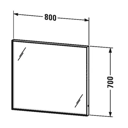 Зеркало с подсветкой Duravit L-Cube 800 х 700 х 67 мм (LC73810000) фото 2 Aquada.com.ua Зеркало с подсветкой Duravit L-Cube 800 х 700 х 67 мм (LC73810000) фото 2 Aquada.com.ua