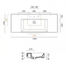 Раковина подвесная Catalano Premium Up 120 x 47 см (112VPUP00) фото 4 Aquada.com.ua