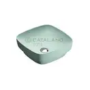 Раковина накладная на столешницу Catalano Green Lux / Colori 40 х 40 см, зелёный матовый (140AGRLXVS) фото 1 Aquada.com.ua