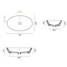 Раковина накладная на столешницу Catalano Gold & Silver 70 х 42 см (170VLNNO) фото 3 Aquada.com.ua