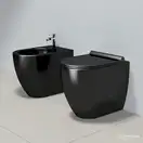 Унитаз приставной Catalano Sfera с сиденьем Soft Close, чёрный глянцевый (1VPC52NE+5SCSTPNNE) фото 2 Aquada.com.ua