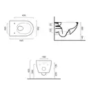 Унитаз подвесной Catalano Sfera NewFlush (безободковый) с сиденьем Soft Close Plus (1VSF54R00+5SCSTP000) фото 3 Aquada.com.ua
