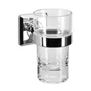 Стакан для зубных щёток Emco S800, хром/стекло прозрачное (002-1363) фото 1 Aquada.com.ua