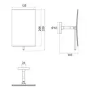 Зеркало косметическое 208 х 132 мм Emco, чёрный матовый (109413307) фото 2 Aquada.com.ua