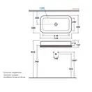 Раковина накладная на столешницу Globo Stone72х40 см (SS024.BI) фото 3 Aquada.com.ua