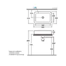 Раковина накладная на столешницу Globo Stone 60х40 см (SS060.BI) фото 3 Aquada.com.ua