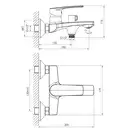 Набор смесителей для ванны/кухни 4-в-1 Imprese Kampa (цвет - хром) (51028555) фото 3 Aquada.com.ua