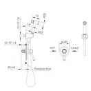 Набор для гигиенического душа Imprese Podzima ledove (цвет - хром) (ZMK01170112) фото 2 Aquada.com.ua