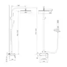 Душевая система Imprese Grafiky (цвет - black nickel) (ZMK041807090) фото 2 Aquada.com.ua