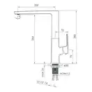 Смеситель для кухни Imprese Grafiky (цвет - black nickel) (ZMK041807150) фото 2 Aquada.com.ua