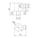Шланговое подсоединение Imprese Brenta (цвет - хром) (ZMK071901700) фото 2 Aquada.com.ua