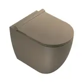 Унитаз приставной Catalano Sfera с сиденьем Soft Close, коричневый матовый (1VPC52MS + 5SCSTPNMS)