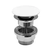Донный клапан push-button для раковины с переливом Catalano, белый матовый (5POSCBM)