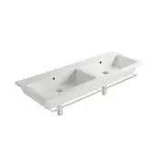 Раковина двойная Globo Forty3 125 x 47 см (FO125.BI)