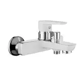 Смеситель для ванны Imprese Podzima Breclav white (цвет - хром/белый) (10245W)