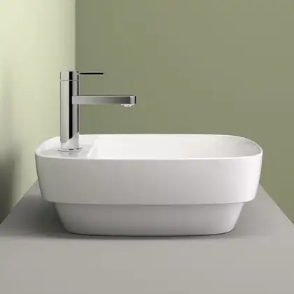 Раковина накладная на столешницу Catalano Green Lux 42 х 42см (142GRLX00) фото 2 Aquada.com.ua