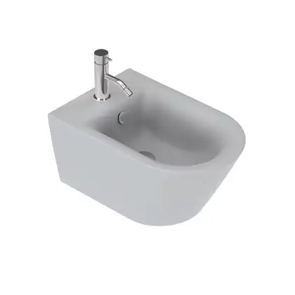 Биде подвесное Catalano New Zero satin cement/серый матовый (1BS55NRCS) фото 2 Aquada.com.ua