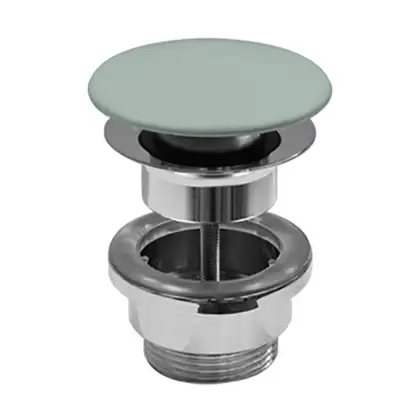 Донный клапан push-button для раковины с переливом Catalano, зелёный матовый (5POSCVS) фото 1 Aquada.com.ua