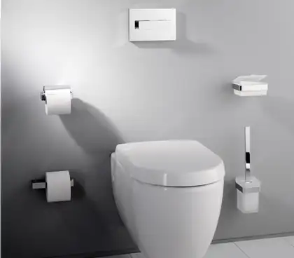 Набор аксессуаров 3-в-1 Emco Loft (цвет - хром/стекло матовое) (059800100) фото 2 Aquada.com.ua Набор аксессуаров 3-в-1 Emco Loft (цвет - хром/стекло матовое) (059800100) фото 2 Aquada.com.ua
