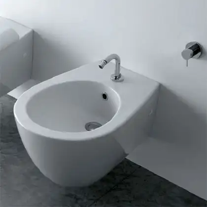 Биде подвесное Globo Bowl 55,5х38 см (SBS09.BI) фото 4 Aquada.com.ua