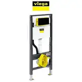 Инсталляция для унитаза Viega Prevista Dry с кнопкой Style 23 черный цвет (771997 + 773175)
