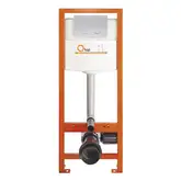 Інсталяція для унітаза Qtap Nest M425-M11SAT з панеллю змиву Satin (QTNESTM425M11SAT)