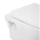 Унітаз підвісний Qtap Lark безобідковий з сідінням Slim Soft-close QT0331159W (QT0331159W) фото 4 Aquada.com.ua