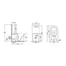Унітаз-компакт Qtap Stork безобідковий з сідінням Soft-close QT15222179W (QT15222179W) фото 2 Aquada.com.ua