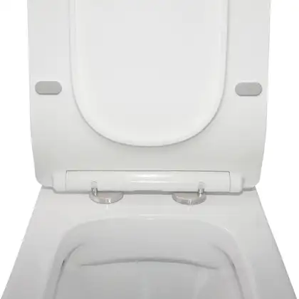 Унітаз-компакт Qtap Crow безобідковий з сідінням Soft-close QT05222170W (QT05222170W) фото 7 Aquada.com.ua