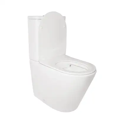 Унітаз-компакт Qtap Stork безобідковий з сідінням Soft-close QT15222179W (QT15222179W) фото 3 Aquada.com.ua
