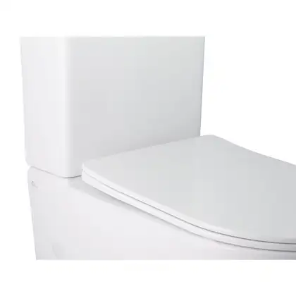 Унітаз-компакт Qtap Stork безобідковий з сідінням Soft-close QT15222179W (QT15222179W) фото 4 Aquada.com.ua