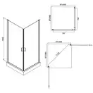 Душова кабіна Qtap Gemini CRM1099SC6 Clear (GEMCRM1099SC6) фото 2 Aquada.com.ua