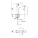Змішувач для раковини Qtap Letel1053104C (QLTL1053104C) фото 2 Aquada.com.ua