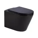 Унітаз підвісний  Qtap Scorpio безобідковий з сидінням Slim Soft-close QT1433053ERMB (QT1433053ERMB) фото 1 Aquada.com.ua