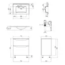 Тумба підлогова з умивальником Qtap Scorpio QT1471TNВ7013070CW (QT1471TNВ7013070CW) фото 2 Aquada.com.ua