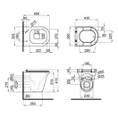 Унітаз підвісний Qtap Virgo безобідковий з сидінням Slim Soft-close QT1833051ERW (QT1833051ERW) фото 2 Aquada.com.ua