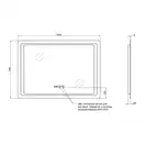 Дзеркало Qtap Mideya з антизапотіванням (DC-F902-3) 1000х700 QT20789002W (QT20789023W) фото 2 Aquada.com.ua