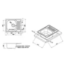Кухонна мийка Qtap 5848 Micro Decor 0,8 мм (QT5848MICDEC08) (QT5848MICDEC08) фото 2 Aquada.com.ua
