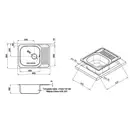 Кухонна мийка Qtap 6550 Micro Decor 0,8 мм (QT6550MICDEC08) (QT6550MICDEC08) фото 2 Aquada.com.ua