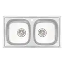 Кухонна мийка Qtap 7843-B Micro Decor 0,8 мм (QT7843BMICDEC08) (QT7843BMICDEC08) фото 1 Aquada.com.ua