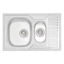 Кухонна мийка Qtap 7850-B Satin 0,8 мм (QT7850BSAT08) (QT7850BSAT08) фото 1 Aquada.com.ua
